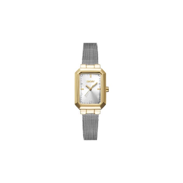 DKNY UPTOWN MIDI LADIES’ WATCH SILVER AND GOLD